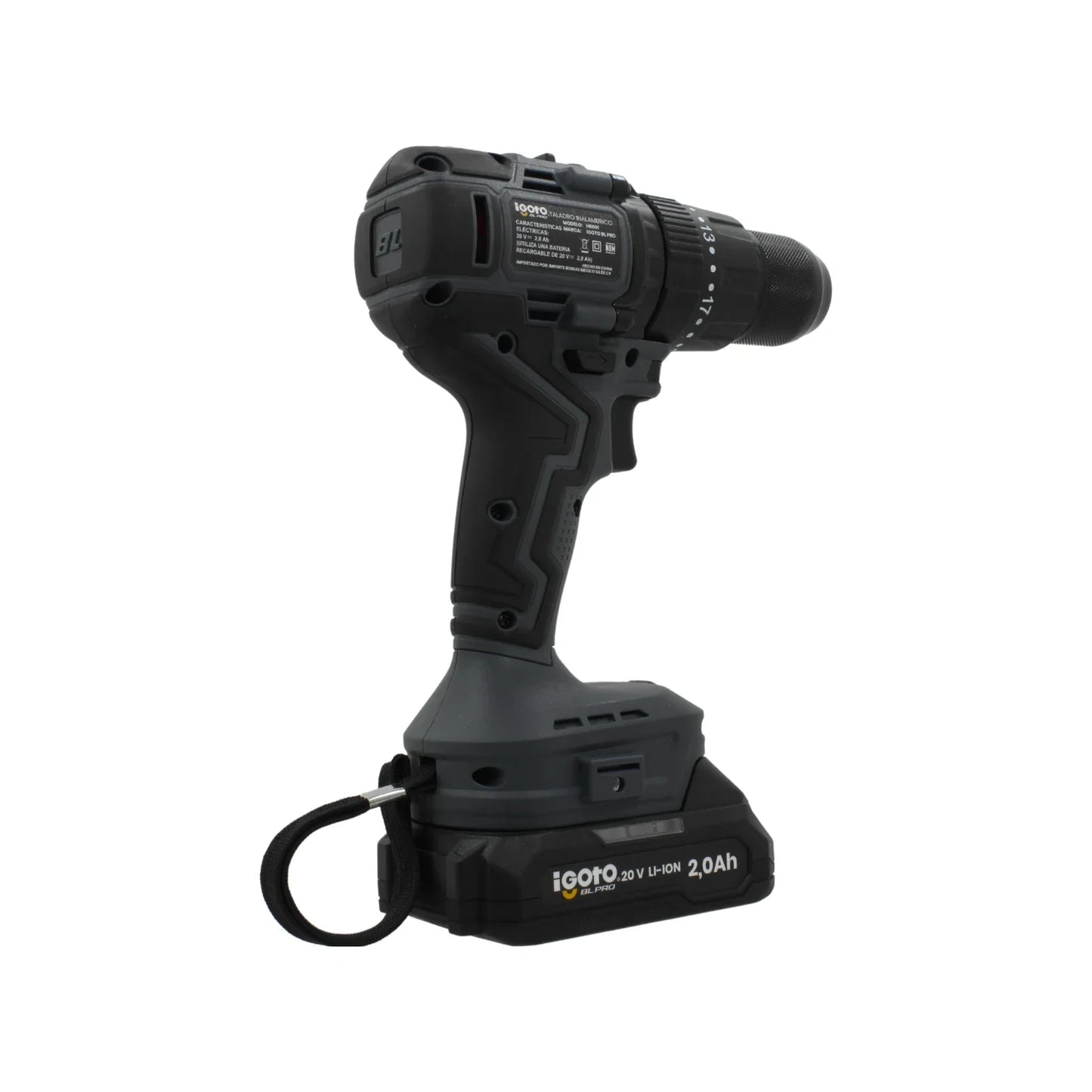 Atornillador inalámbrico Igoto 20 V 1/2" HI1001 BL PRO