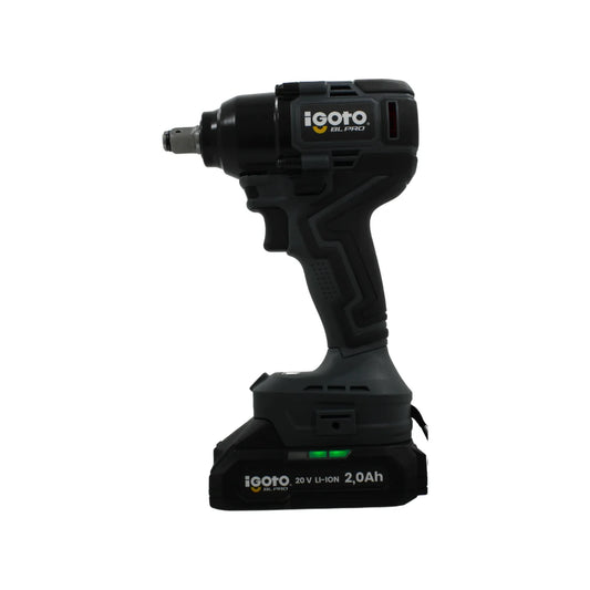 Llave de impacto/Atornillador  inalámbrico 20 V Igoto HI1002 BL PRO