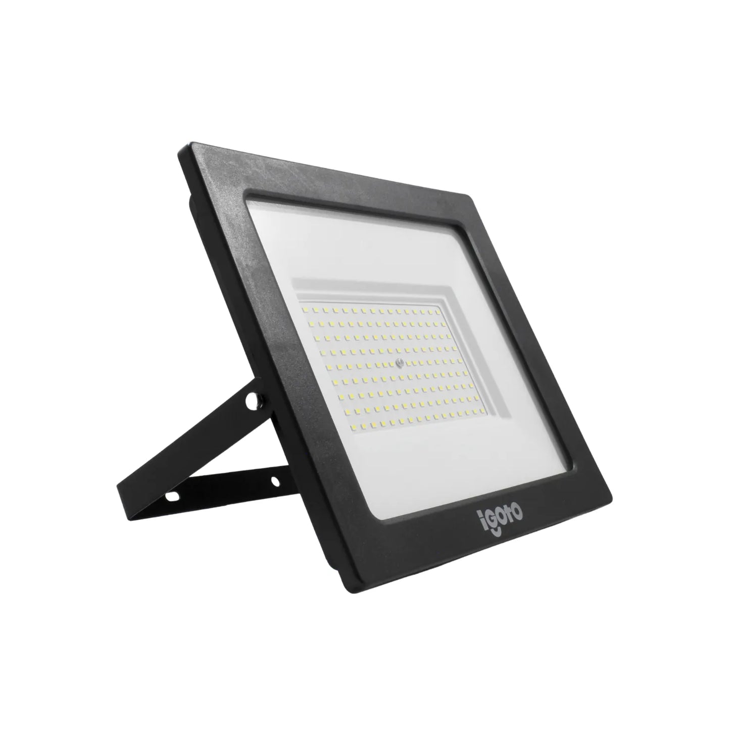 Reflector LED Igoto negro con sensor de movimiento PIR para iluminación exterior