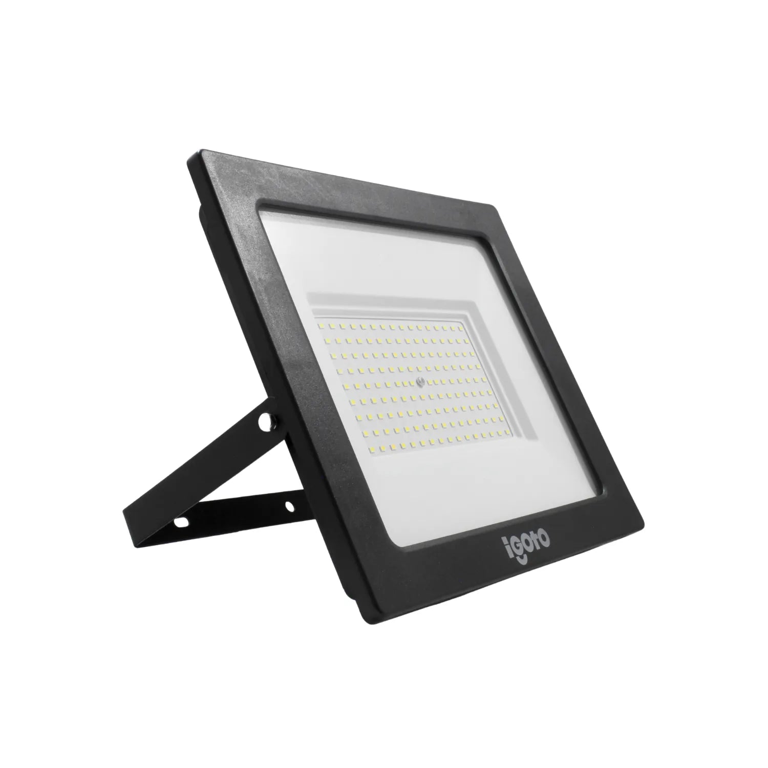 Reflector LED Igoto negro con sensor de movimiento PIR para iluminación exterior