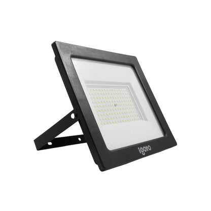 Reflector LED Igoto negro con sensor de movimiento PIR para iluminación exterior