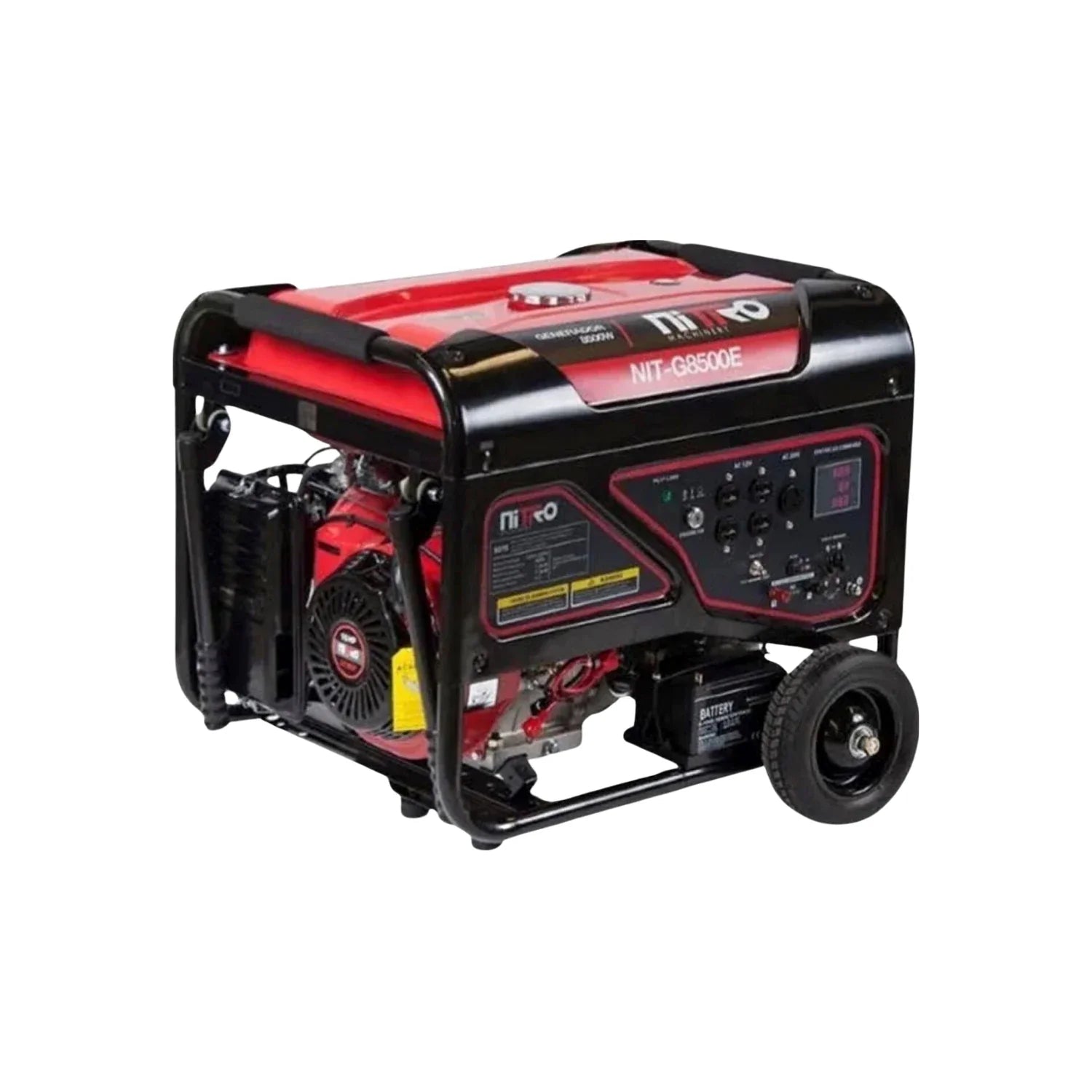 Motor a 4 tiempos.,Entrega máxima: 8000 W,Entrega continua: 7500 W,Peso: 87 kg,Motor: 439 CC,Tanque: 30l/7 h,Aceite: 1.1 litros.