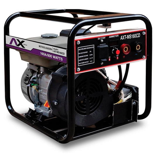 Voltaje de salida: 65 V,Rango de amperaje: 50-120 A,Generador de corriente directa a 110 V / 60 Hz de 500 W,Peso: 36 kg,Bornes de conexiÃ³n rÃ¡pida de 1/2",AmperÃ­metro digital.,Encendido manual.,Ciclo de trabajo 60% a 64 A y 30% a 120 ,Recomendado para E6011, E6013