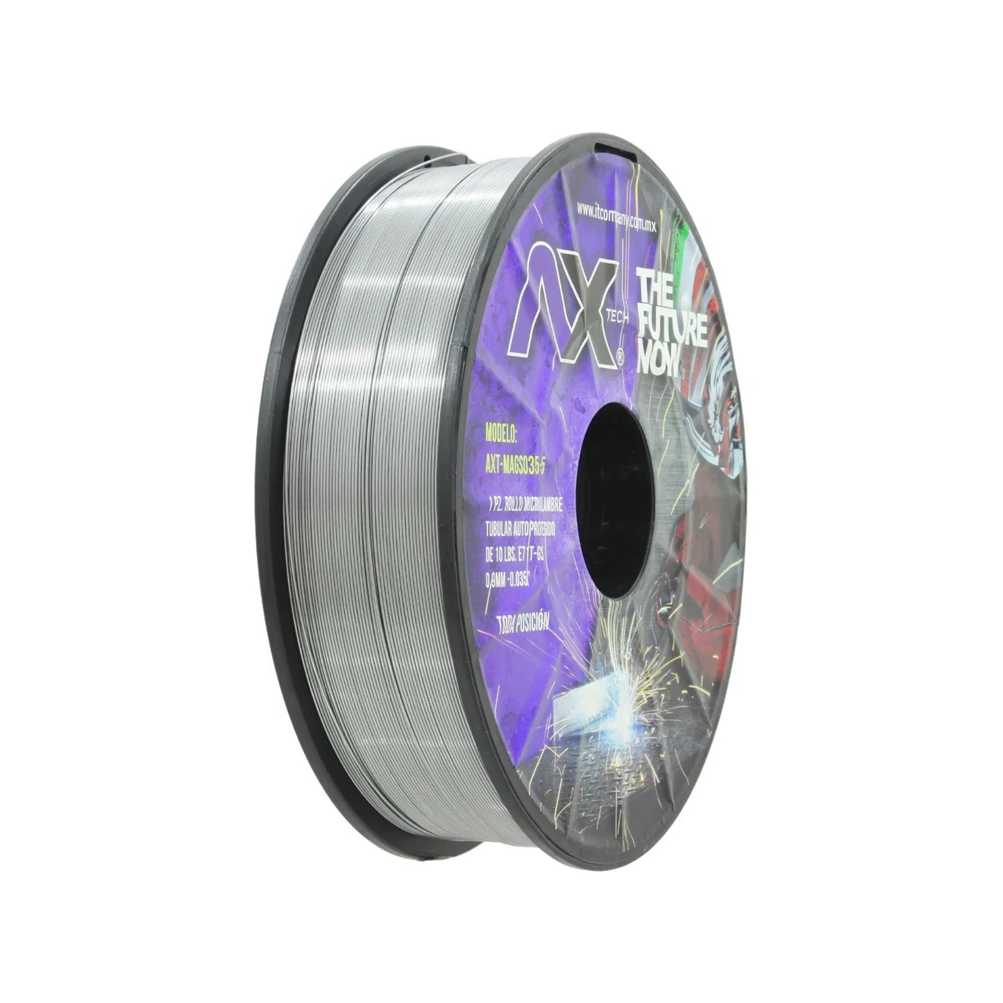 Microalambre tubular 0.035" de 5 kg sin gas Ax -Tech  MAGS035-5