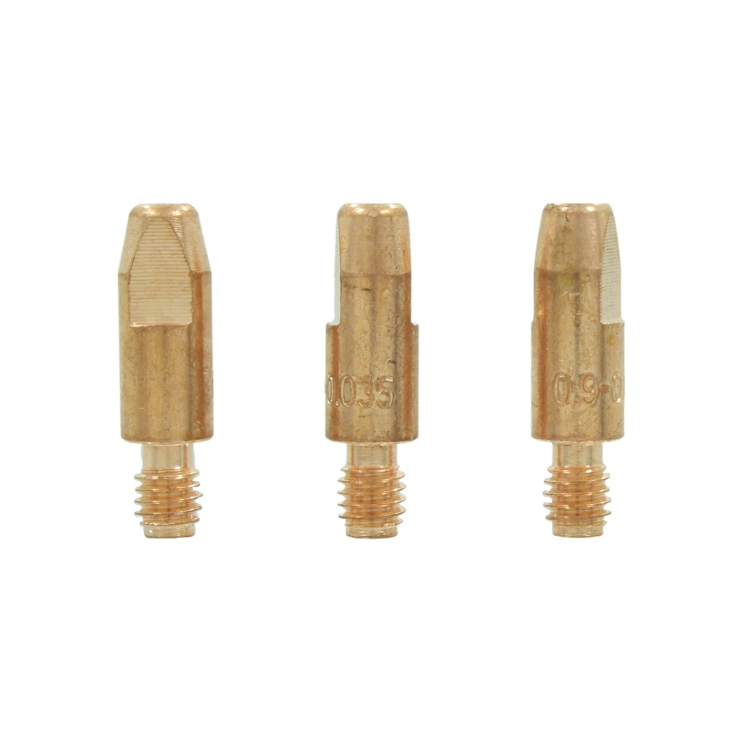 Puntas de contacto de latón para antorcha MIG 0.9mm (0.035") para soldadura, juego de repuesto.