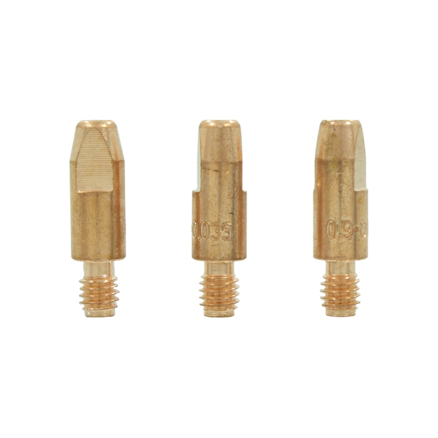 Puntas de contacto de latón para antorcha MIG 0.9mm (0.035") para soldadura, juego de repuesto.