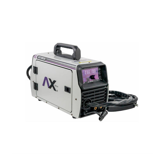 Soldadora inversora multiproceso Axtech AXT-EM154 MIG/MAG/TIG Lift/Electrodo con pantalla digital, gris