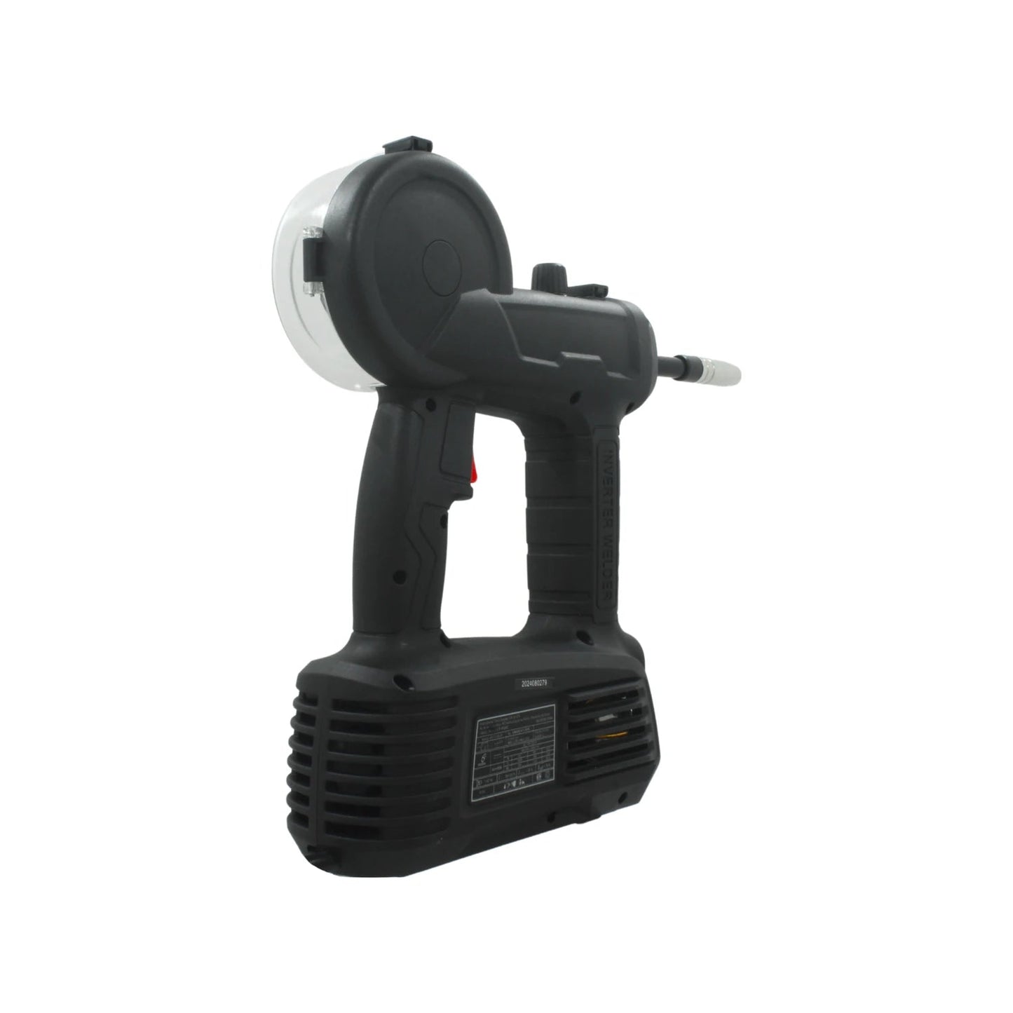 Soldadora inversora tipo pistola 100A negra para soldar con hilo flux portátil