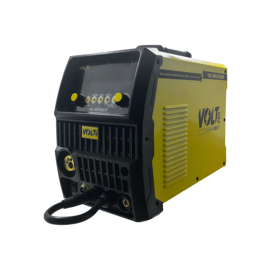 Soldadora inversora MIG MMA TIG Volt Pro MIG160LED amarilla 160A