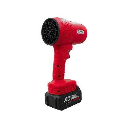 Sopladora e inflador inalámbrico Adir Premium rojo con batería recargable para limpieza y mantenimiento.
