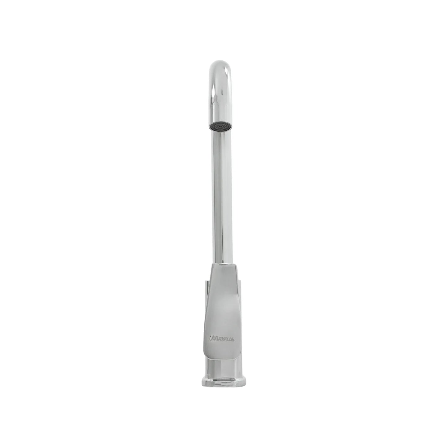 Grifo monomando de cocina cuello alto MAXFLU acabado cromo brillante para fregadero.