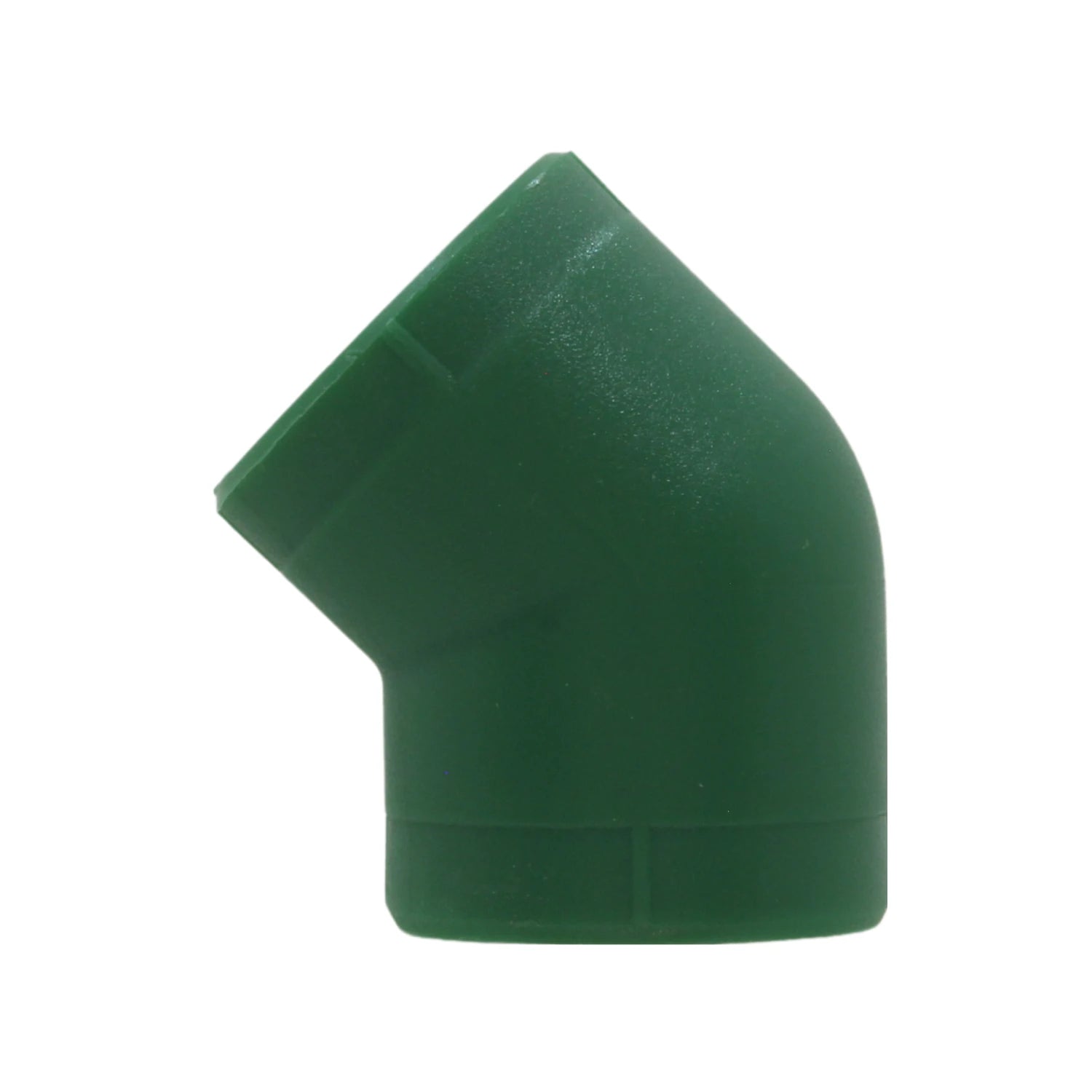 Codo PPR verde de 45 grados 20mm (1/2 pulgada) para tuberías de agua potable