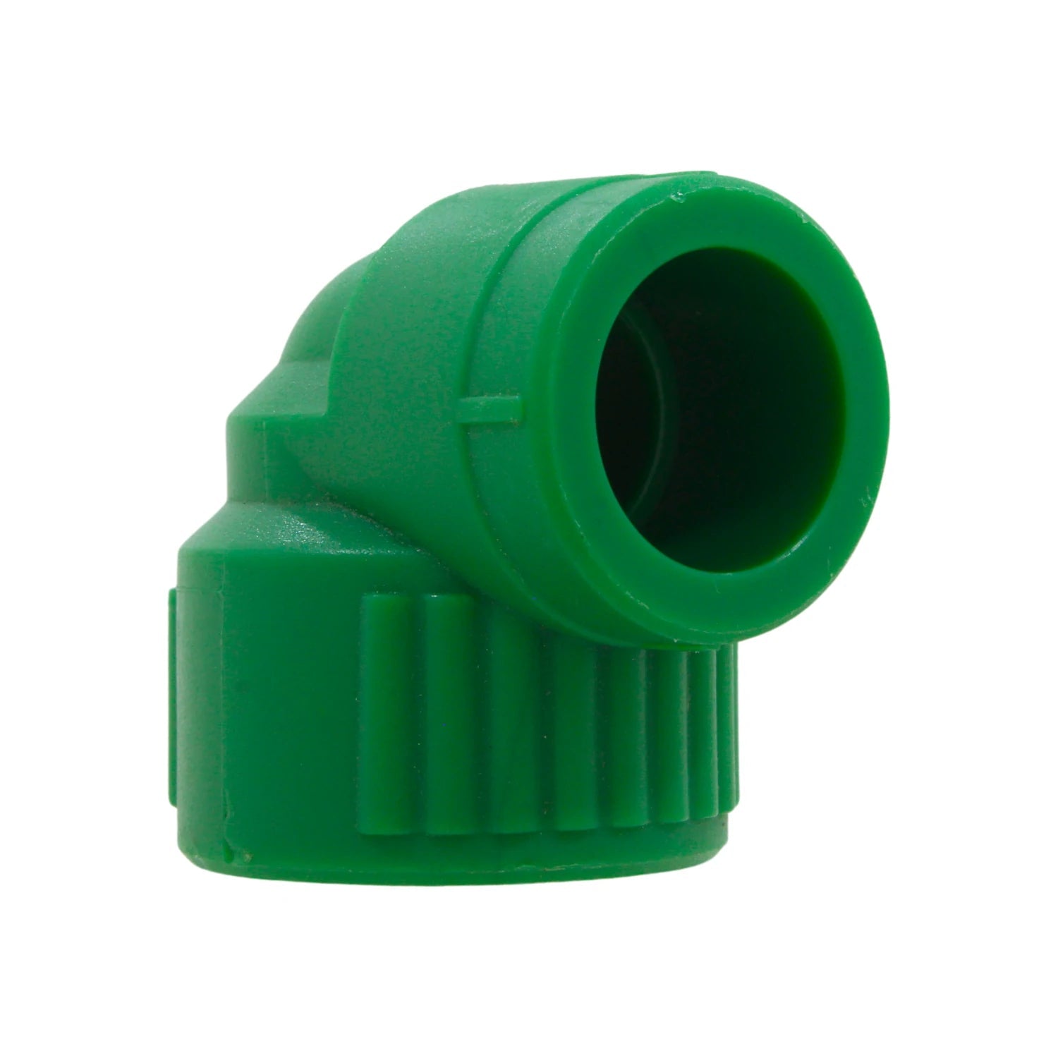 Codo PPR verde 90 grados para tubería de agua soldable por termofusión