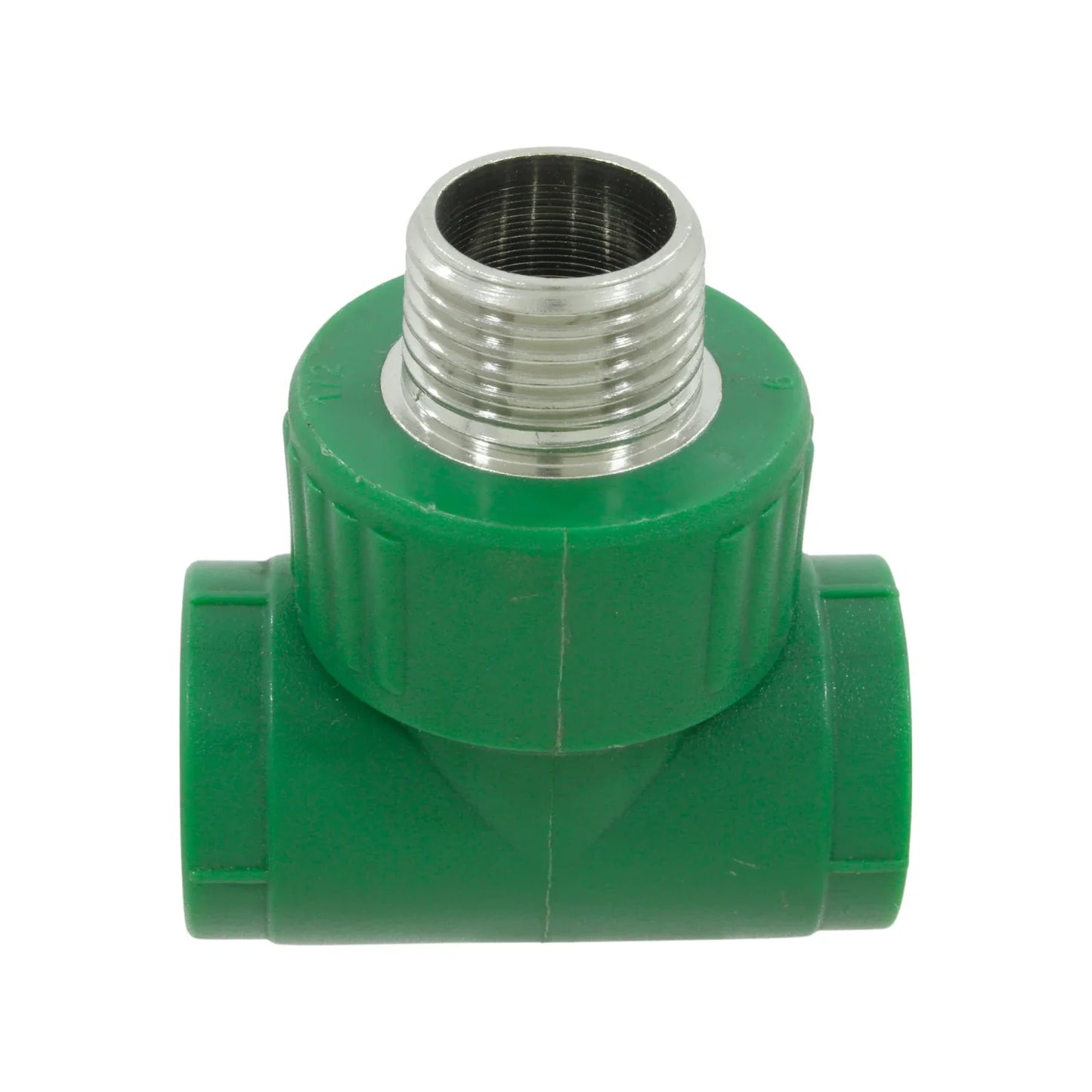 Tee PPR 20 mm (1/2") rosca exterior (macho) Aquaplas