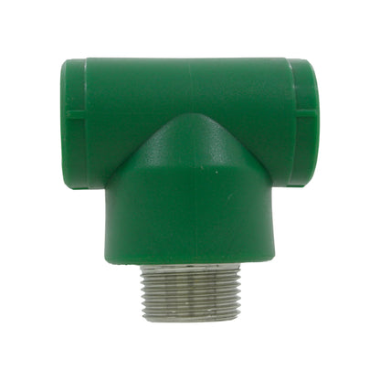 Tee PPR 25 mm (3/4") rosca exterior (macho) Aquaplas