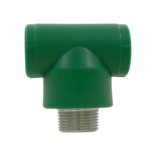 Tee PPR 25 mm (3/4") rosca exterior (macho) Aquaplas