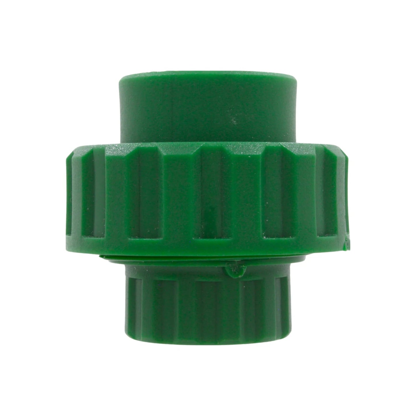 Tuerca unión PPR plástica verde 25mm para tuberías de agua, conector de fontanería