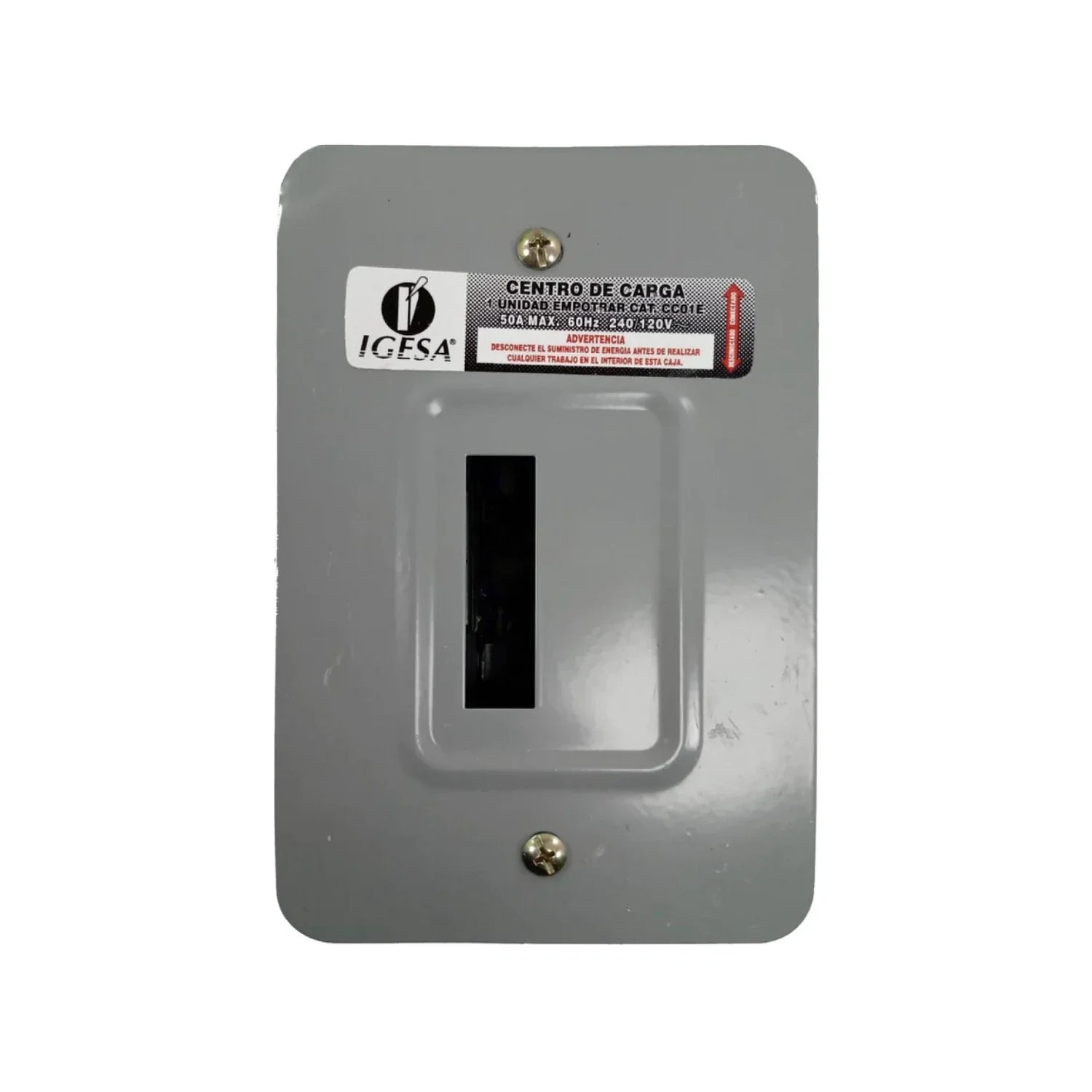 Gabinete Fabricado en lámina de acero.,Contactos para cobre y aluminio y barra neutro.,Base para empotrar de 1 polo.,Base interior Fabricada de plástico para resistir altas temperaturas y auto extinguible.