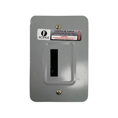 Gabinete Fabricado en lámina de acero.,Contactos para cobre y aluminio y barra neutro.,Base para empotrar de 1 polo.,Base interior Fabricada de plástico para resistir altas temperaturas y auto extinguible.