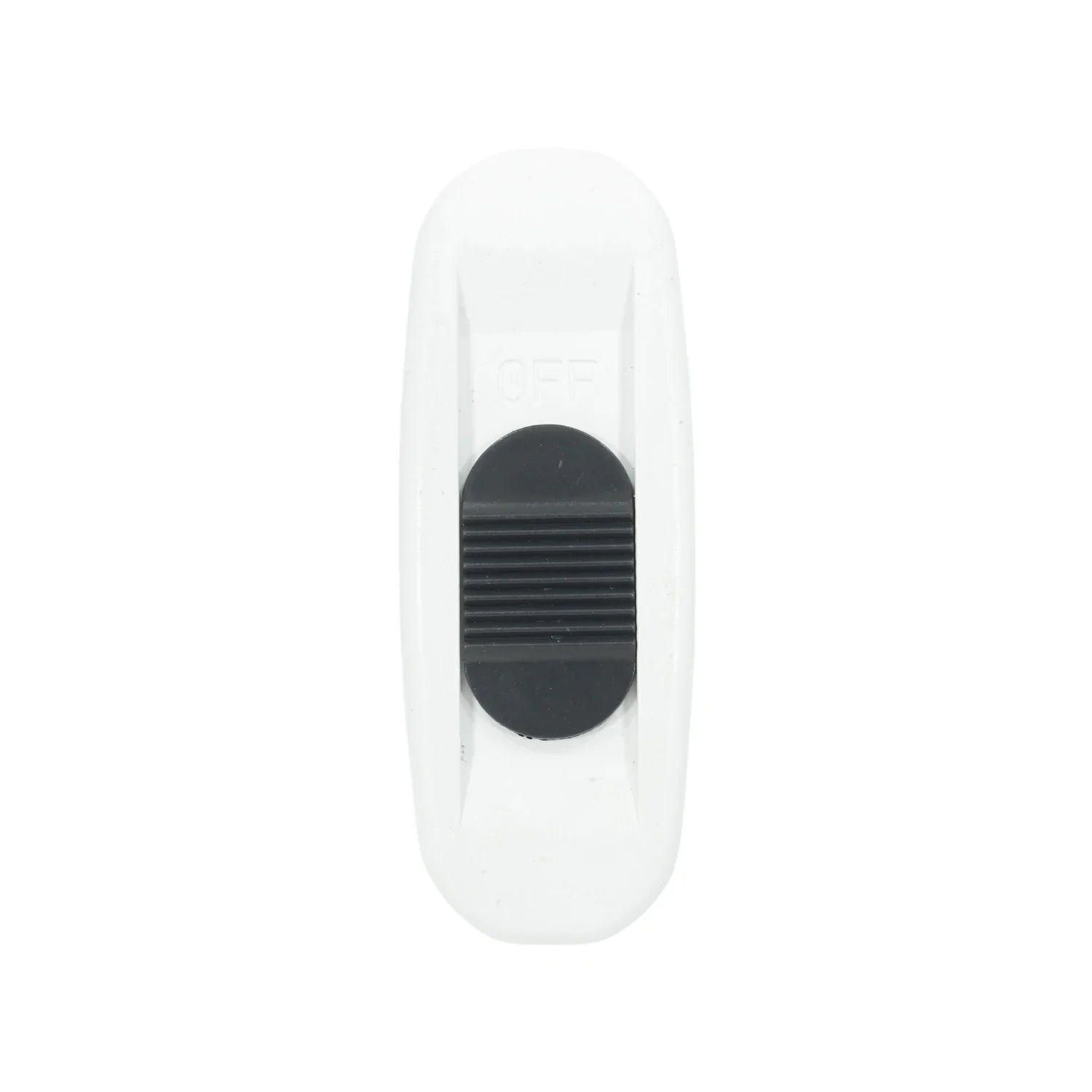 Fabricado en ABS,Color blanco.,Mecanismo deslizable.,Apagador de paso.,Voltaje: 120 V,Corriente: 3 A