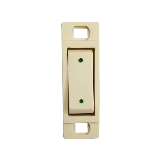 Fabricado en baquelita.,Color marfil.,Para placa de aluminio tipo italiano.,Voltaje: 120 V,Corriente: 3 A