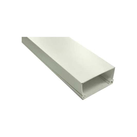 Fabricada en PVC,Color: Blanco.,Cierre de presión.,Aislamiento hermético.,La canaleta Argos, esta diseñada para la distribución de energía, telefonía y transmisión de datos.,Ideal en instalaciones domésticas y comerciales.,Su diseño interior no presenta rugosidades que pudieran dañar la instalación interna.,Sus compartimentos garantizan un perfecto aislamiento entre cada vía o circuito de telefonía.