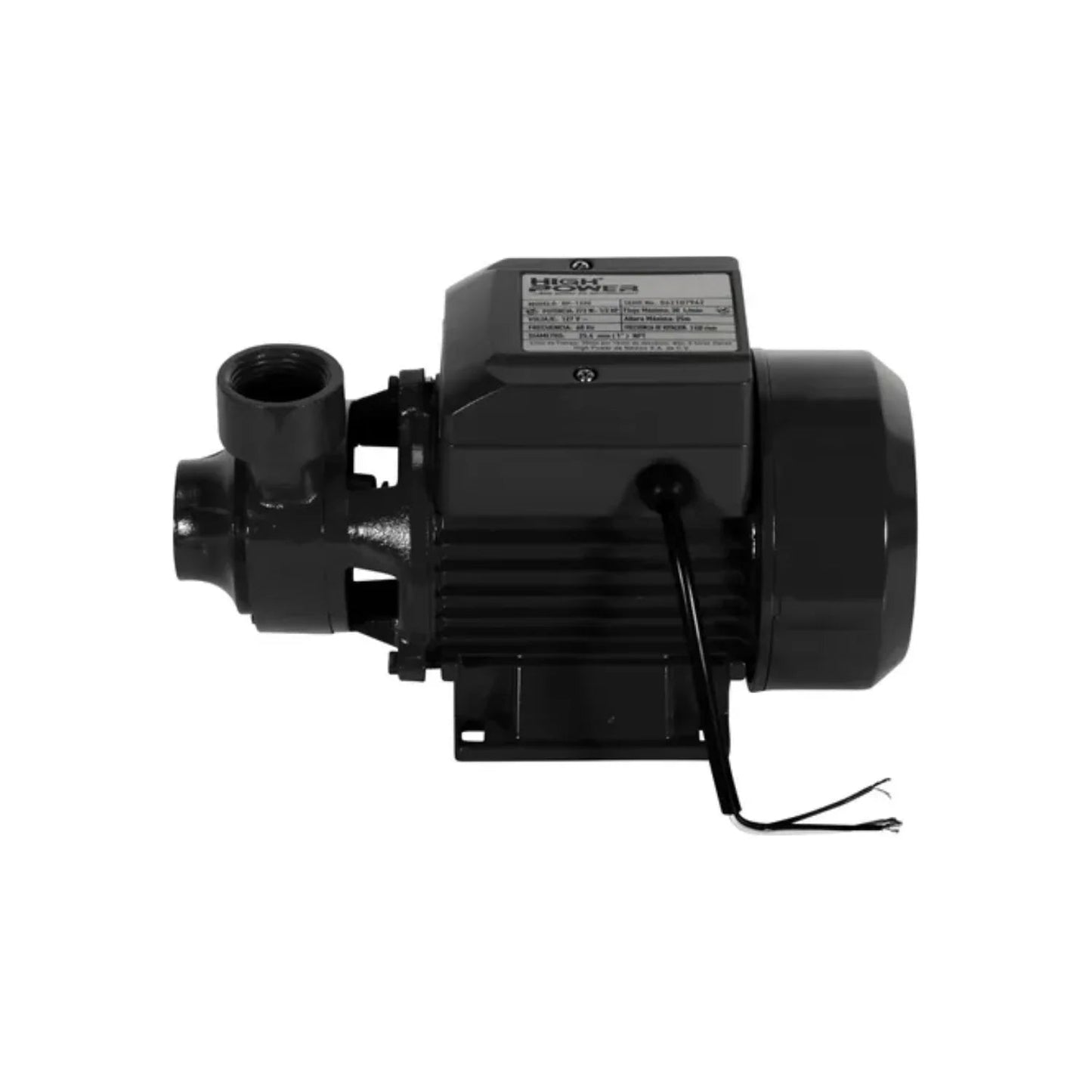 Bomba periférica de agua High Power 1/2 HP gris oscura para aumentar presión