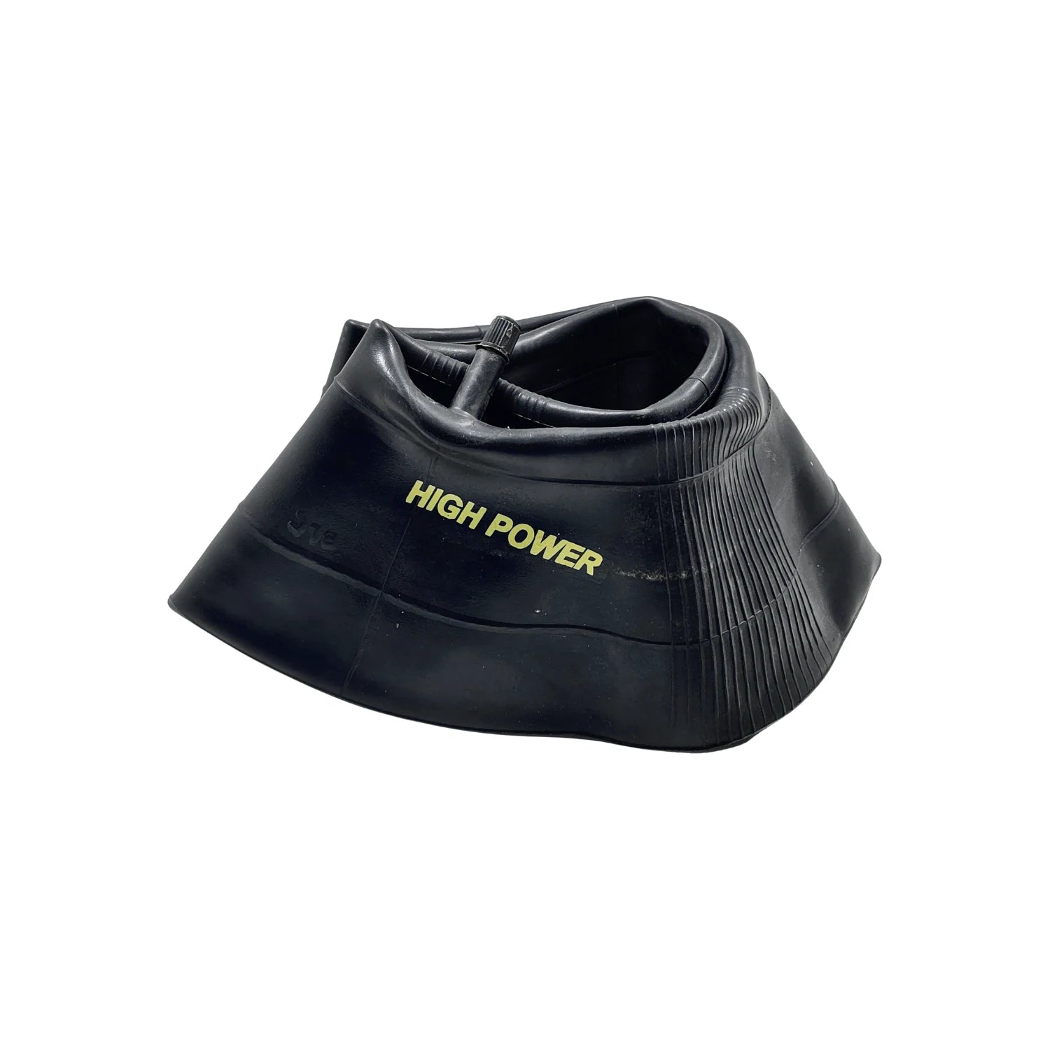 Cámara de aire negra High Power para carretilla con válvula, de caucho resistente.