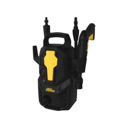 Hidrolavadora High Power negra y amarilla 1300W 1305 PSI para limpieza a presión