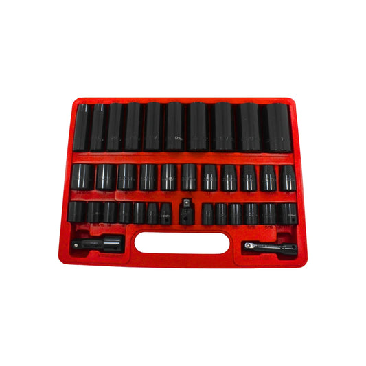 Juego de dados hexagonales 1/4" 38 piezas High Power JD-385