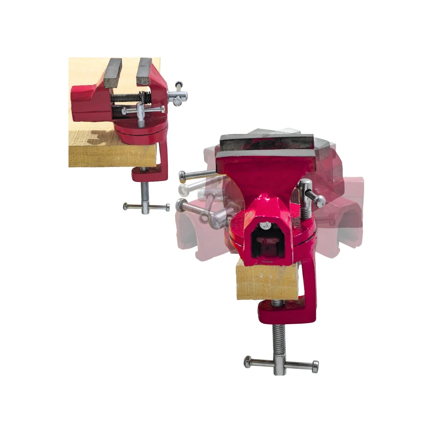 Tornillo de banco 60 mm base giratoria HP