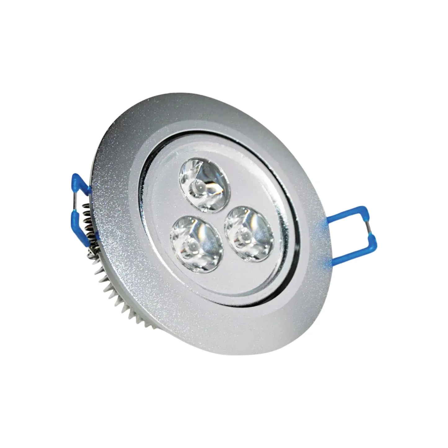 Lámpara de 3 W,3 LEDS de luz fría (ilumina 210 lúmenes).,Dirigible a 30º