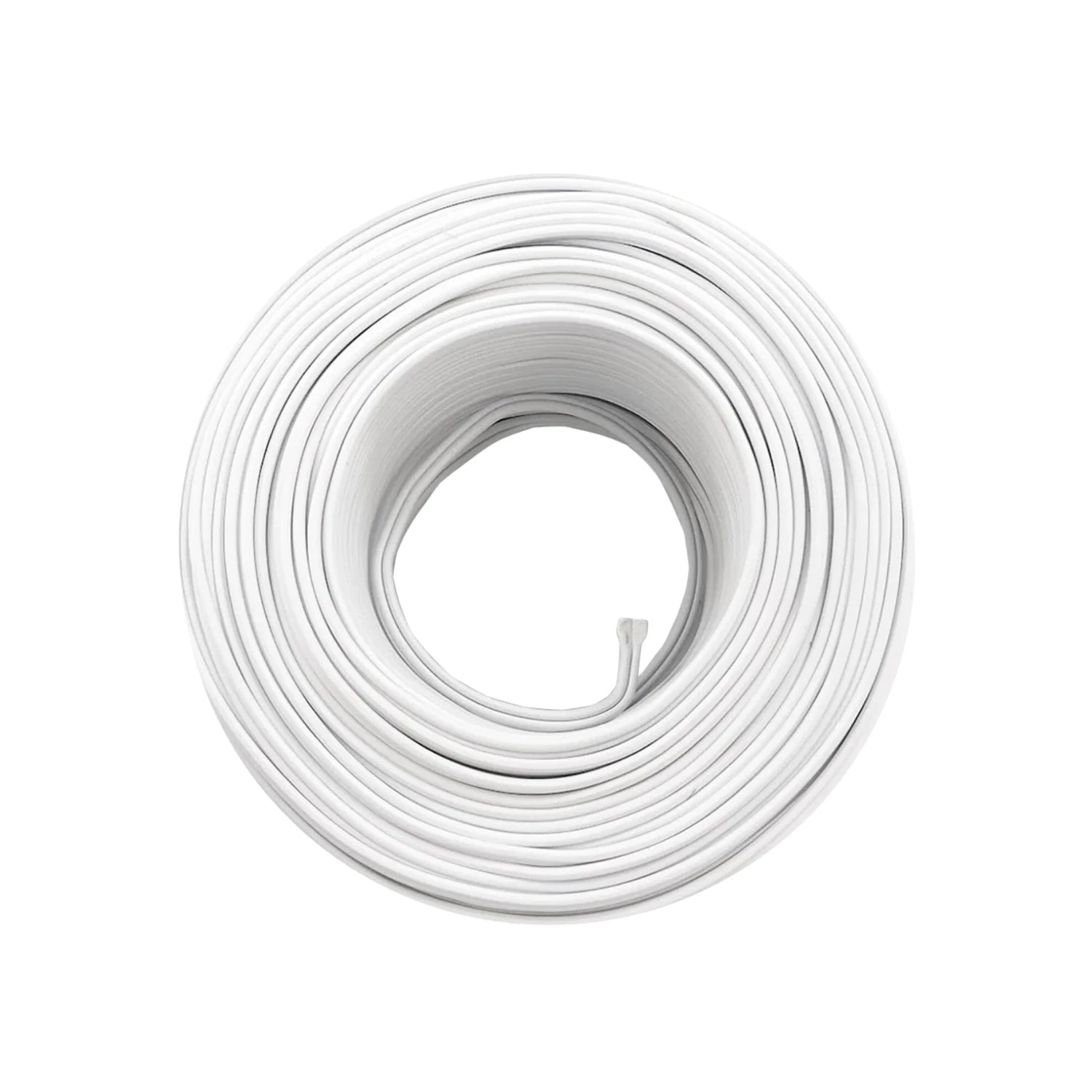Bobina de cable eléctrico blanco calibre 12, 100 metros, para instalaciones y proyectos eléctricos