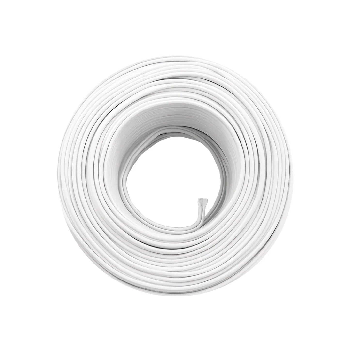 Conductor eléctrico bimetálico (cobre-aluminio).,100 metros de largo.,Cable dúplexcalibre 12,Aislamiento individual de PVC antiflama.,Ideal para suministrar energía en baja tensión.,Cable flexible tensión máxima 300 V,De 65 hilos.