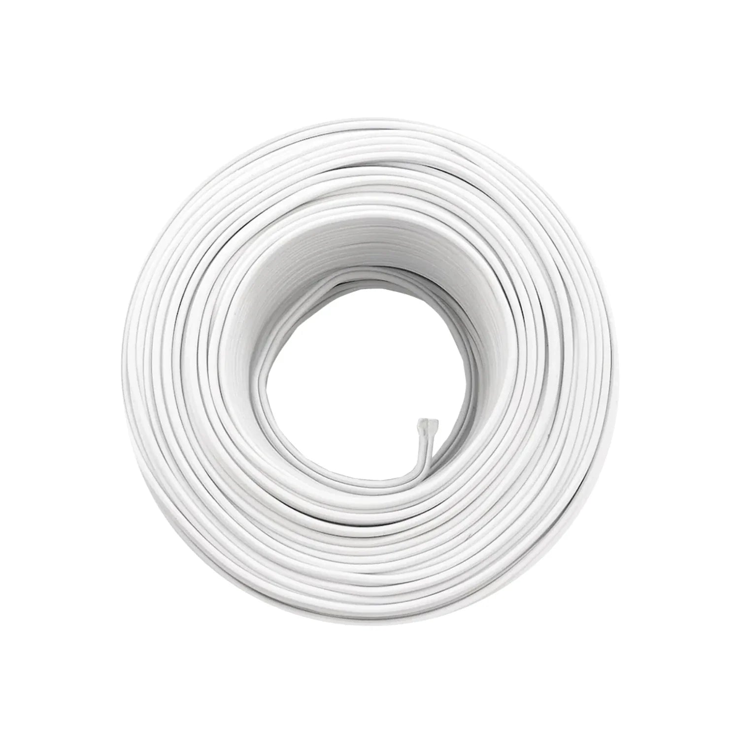 Conductor eléctrico bimetálico (cobre-aluminio).,100 metros de largo.,Cable dúplexcalibre 12,Aislamiento individual de PVC antiflama.,Ideal para suministrar energía en baja tensión.,Cable flexible tensión máxima 300 V,De 65 hilos.