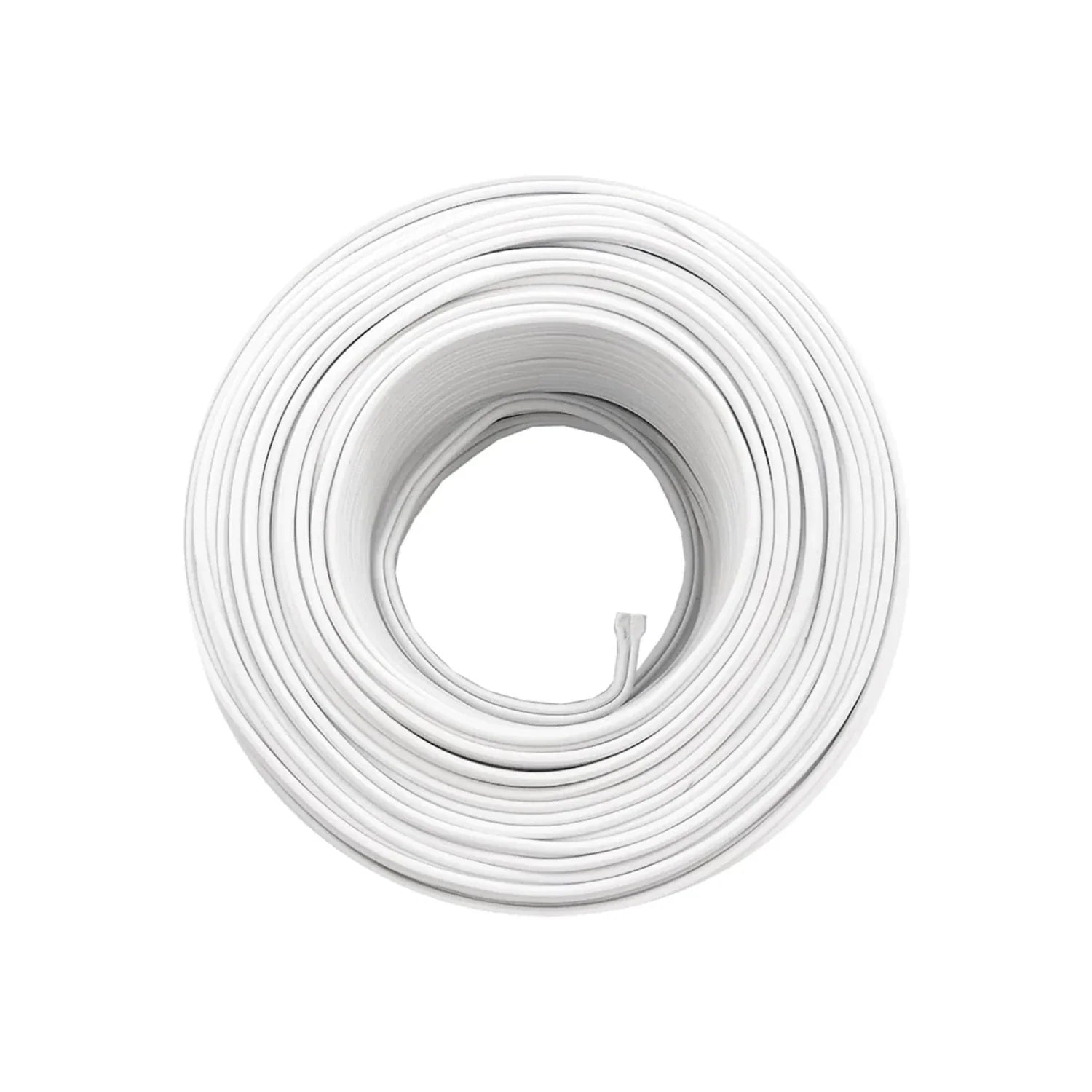 Conductor eléctrico bimetálico (cobre-aluminio).,100 metros de largo.,Cable dúplexcalibre 14,Aislamiento individual de PVC antiflama.,Ideal para suministrar energía en baja tensión.,Cable flexible tensión máxima 300 V,De 41 hilos.