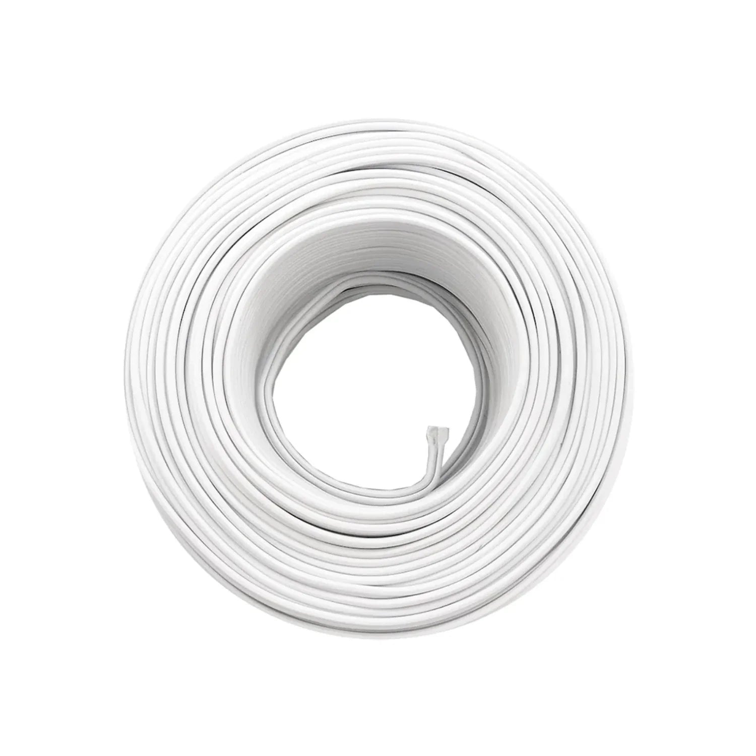 Conductor eléctrico bimetálico (cobre-aluminio).,100 metros de largo.,Cable dúplexcalibre 18,Aislamiento individual de PVC antiflama.,Ideal para suministrar energía en baja tensión.,Cable flexible tensión máxima 300 V,De 16 hilos.