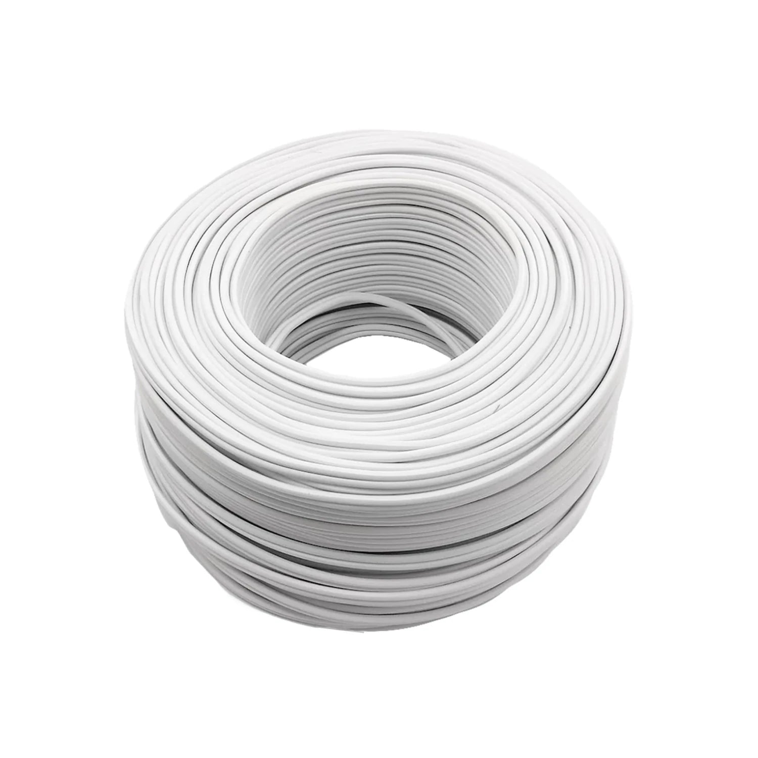 Rollo de cable eléctrico blanco calibre 18, 100 metros para instalaciones domésticas y proyectos