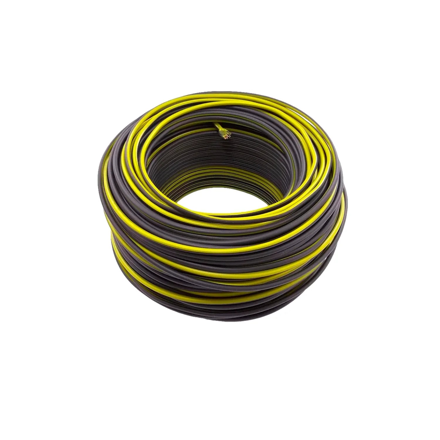 Cable alucobre.,100 metros de largo.,Calibre 12,Flexible. y ligero.,Aislamiento de PVC y antiflama 90º.,Único con extruido doble.,19 hilos.