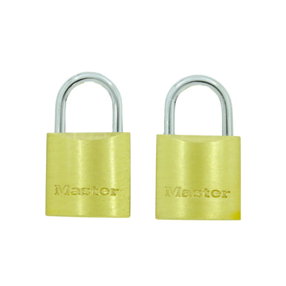 Candado 20 mm gancho corto dorado 2 piezas Master Lock 1900T