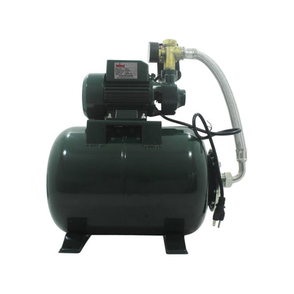 Hidroneumático Oakland 1/2 HP, tanque horizontal 24 litros verde oscuro, bomba de presión de agua