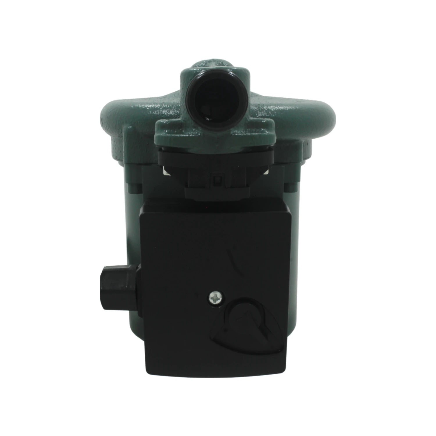Presurizador de agua compacto verde y negro, bomba circuladora para aumentar presión en sistemas de plomería o calefacción
