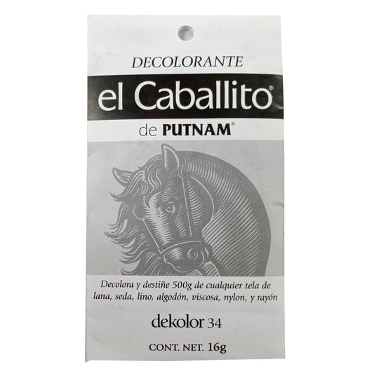 Decolora y destiÃ±e 500g de cualquier tela de algodÃ³n, lino, seda, lana, nylon, rayÃ³n o viscosA,TambiÃ©n telas que contengan un mÃ¡ximo de 30% poliÃ©ster y/o acrÃ­lico, de lo contrario el color no se eliminara.
