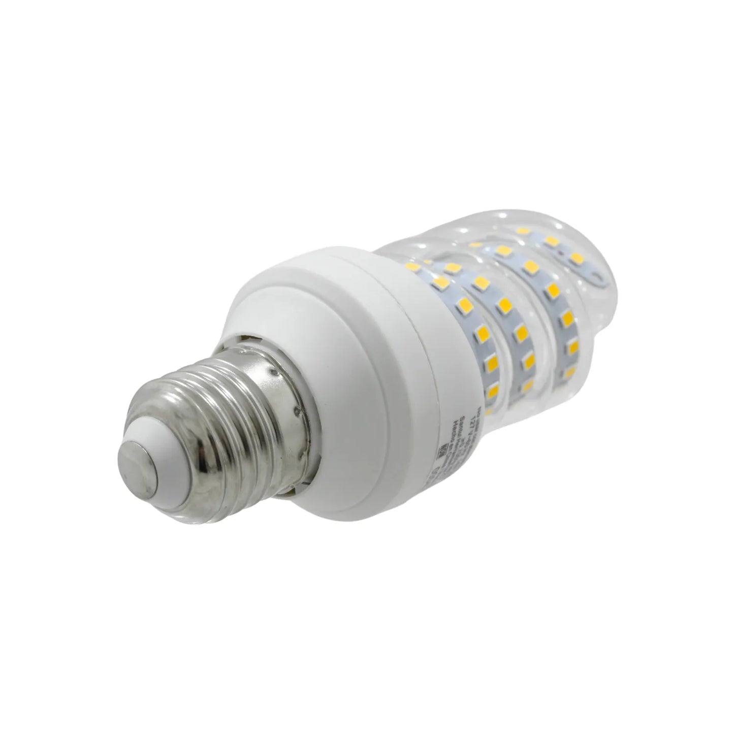 Foco LED tipo espiral transparente con base de rosca E27 y chips SMD para iluminación de interiores