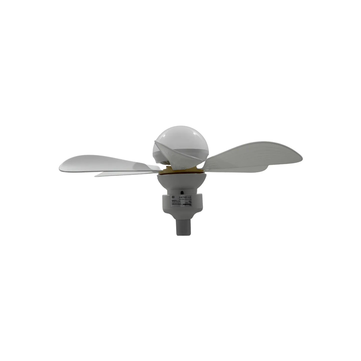 Bombilla ventilador Sonelec blanca con luz LED y 4 aspas para portalámparas estándar