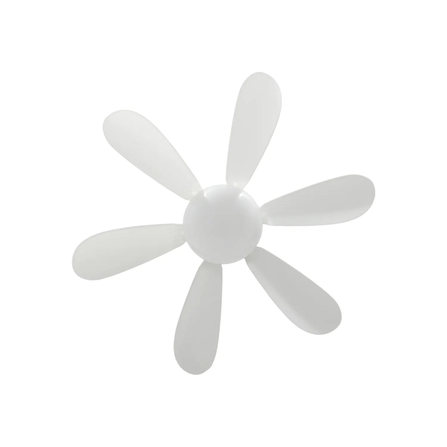 Aspas blancas de ventilador con 6 palas, refacción de plástico para ventilación.