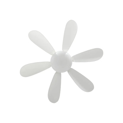 Aspas blancas de ventilador con 6 palas, refacción de plástico para ventilación.