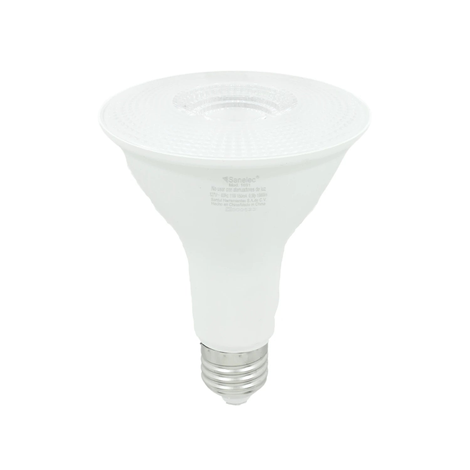 Lámpara LED Sanelec 1891 blanca luz fría 11W (65W equiv.) con base E27 tipo PAR