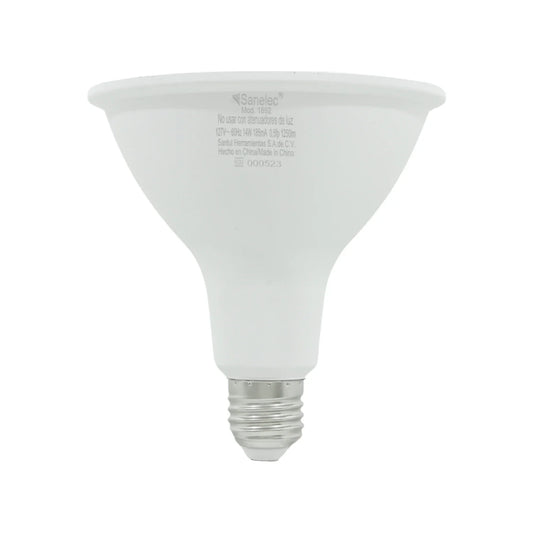 Información Técnica., Lámpara de LED direccional tipo PAR 38, Consume: 14 W, Equivalente: 85 W, Voltaje: 127 V, Frecuencia: 60 Hz, Flujo luminoso: 1250 lm, Eficacia: 89 lm, Corriente: 185 mA, Temperatura: 6,500 k\n\n<strong>La imagen puede diferir un poco del producto final.</strong>