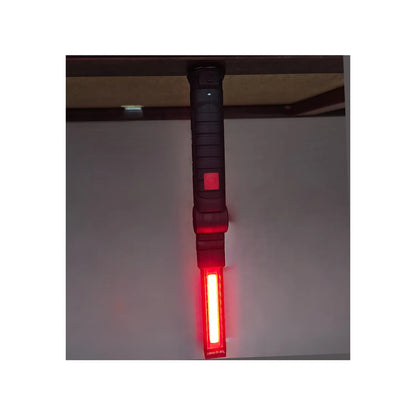 Luz de inspección LED magnética recargable, negro/rojo, con potente luz roja para taller mecánico